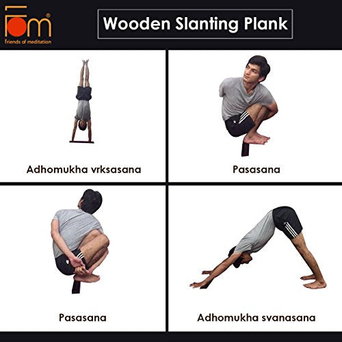 Friends of Meditation Iyengar Yoga - Wooden Slanting Wedge