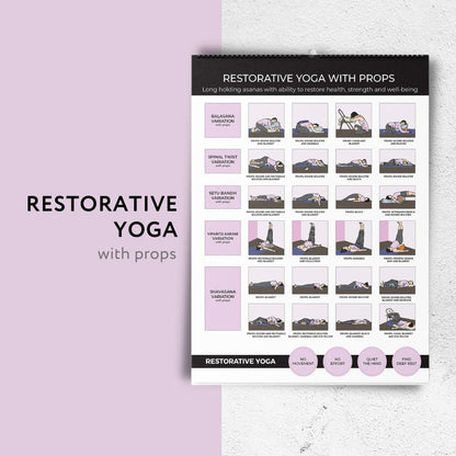 Yoga Poster Series - Top 362 Best Yoga Poses Poster - Relieve Stress, Increase Flexibility