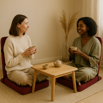 Relaxing Buddha Meditation Chair with extra rectangular back support