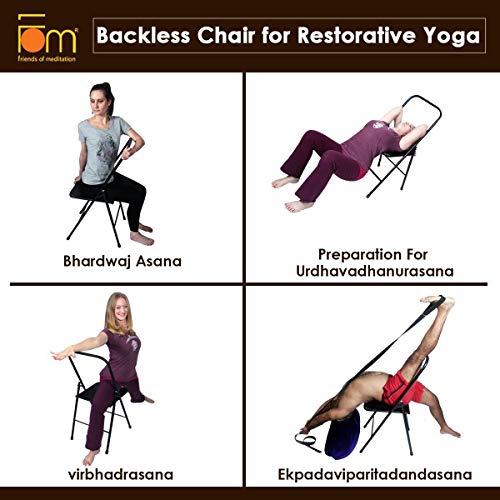 Friends of Meditation Chair (Backless) for Yoga : Prop for Yoga asana and Restorative Yoga (RY-5)